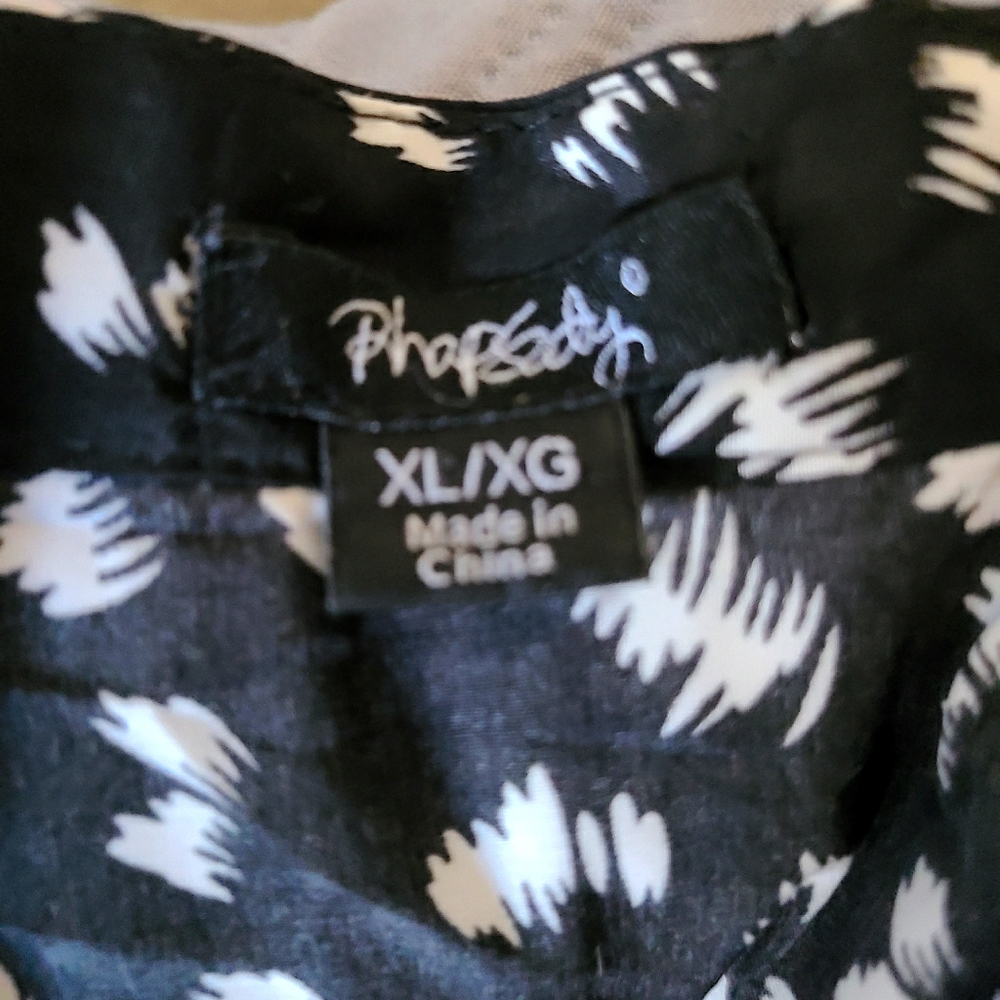 Black Dress with white accents